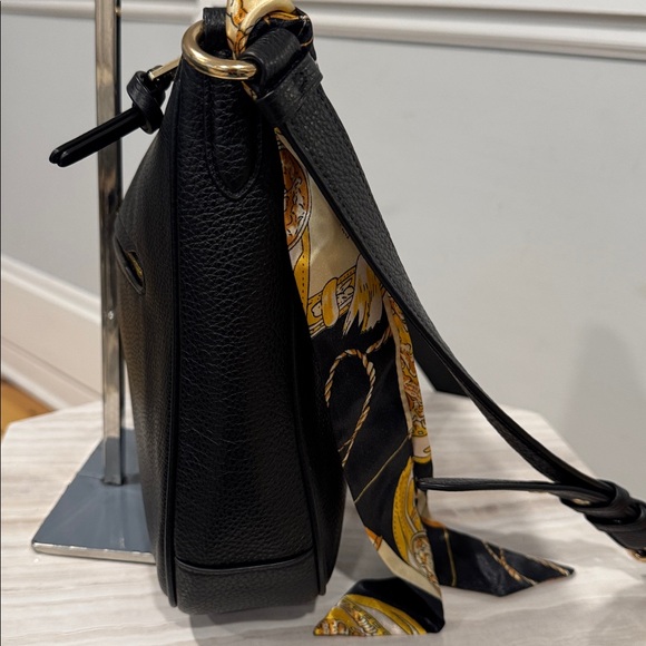 Coach Bag Ellie File Black Pebbled Leather Crossbody - Picture 7 of 17